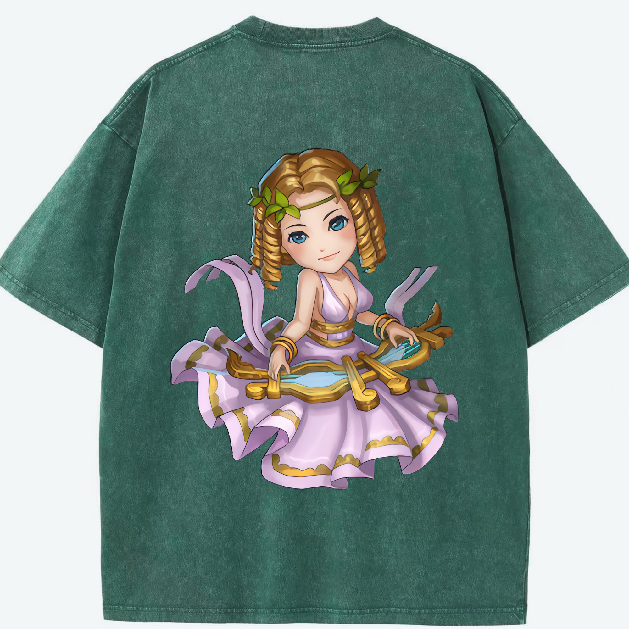 リーグ・オブ・レジェンド League of Legends LOL 綿100% ヴィンテージ風 半袖Tシャツ（背面プリント）